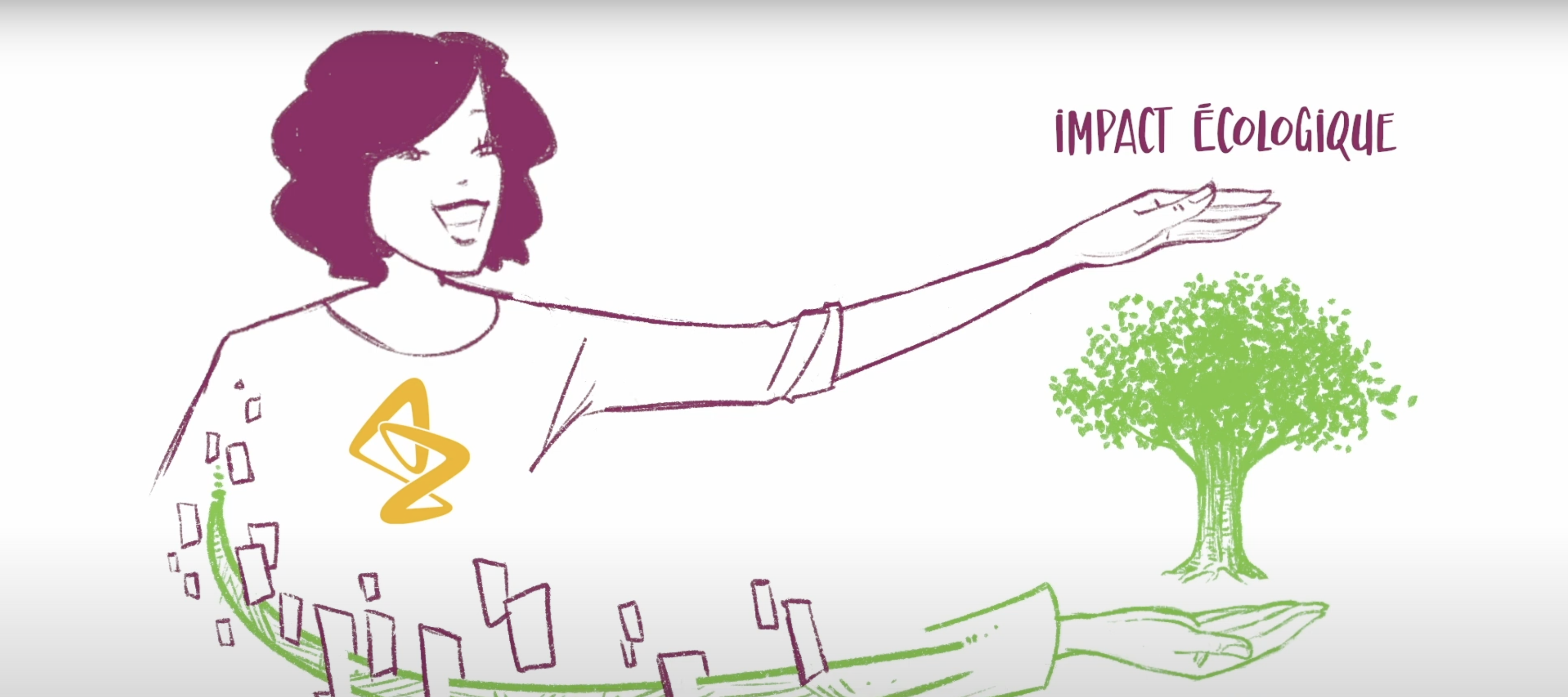 Motion design - film animé Papier policy AstraZeneca